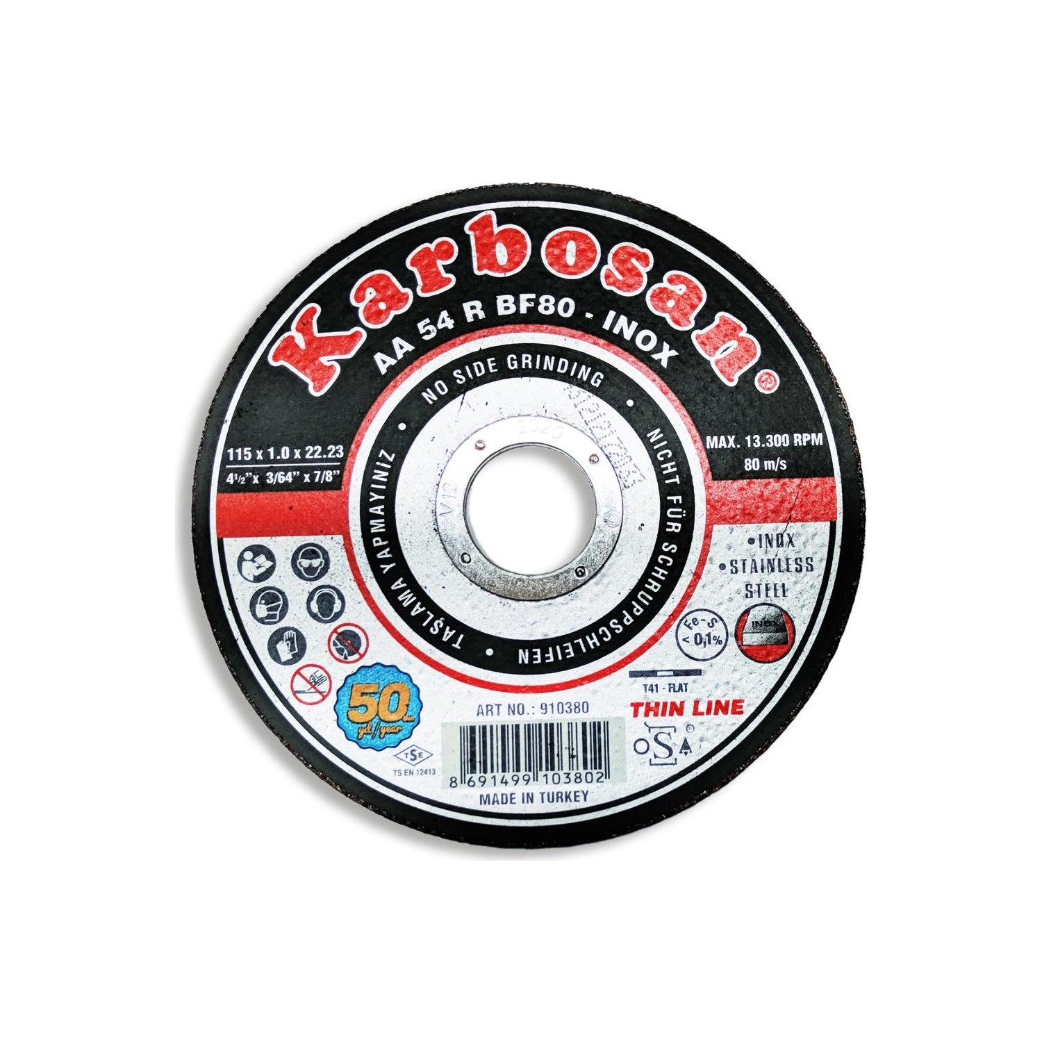 Karbosan İnox Kesici 115 Mm