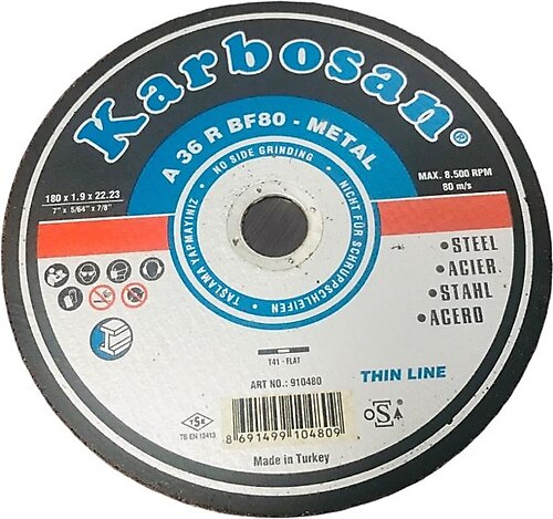 Karbosan Metal Kesici 180 Mm