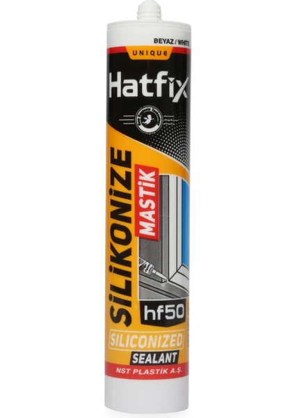 Hatfix Silikonize Mastik Antrasit Gri
